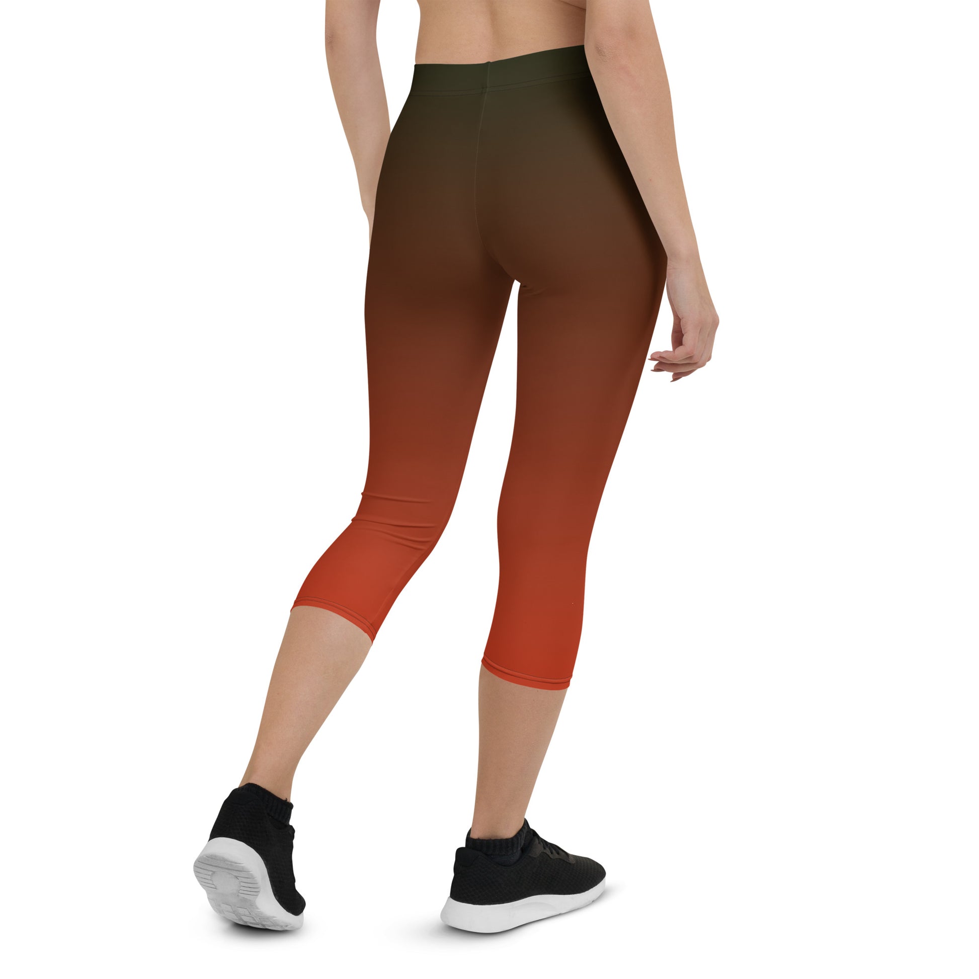 Sangria Noir Women's Capri Leggings - FLAKOUT