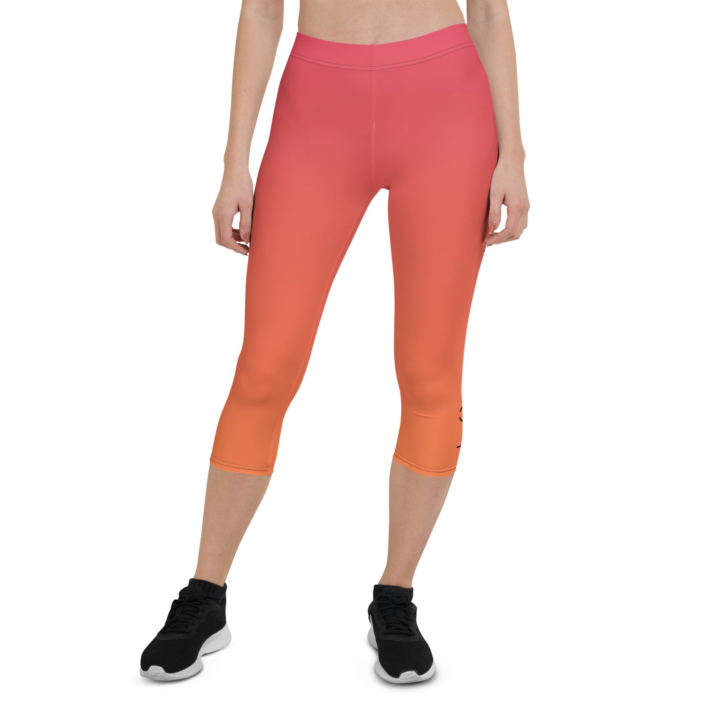 Melted Sunset Women's Capri Leggings - FLAKOUT