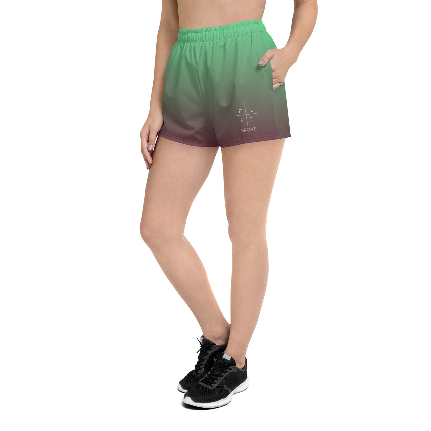 FLAKOUT Sport Midnight Blossom Women’s Recycled Athletic Shorts - FLAKOUT