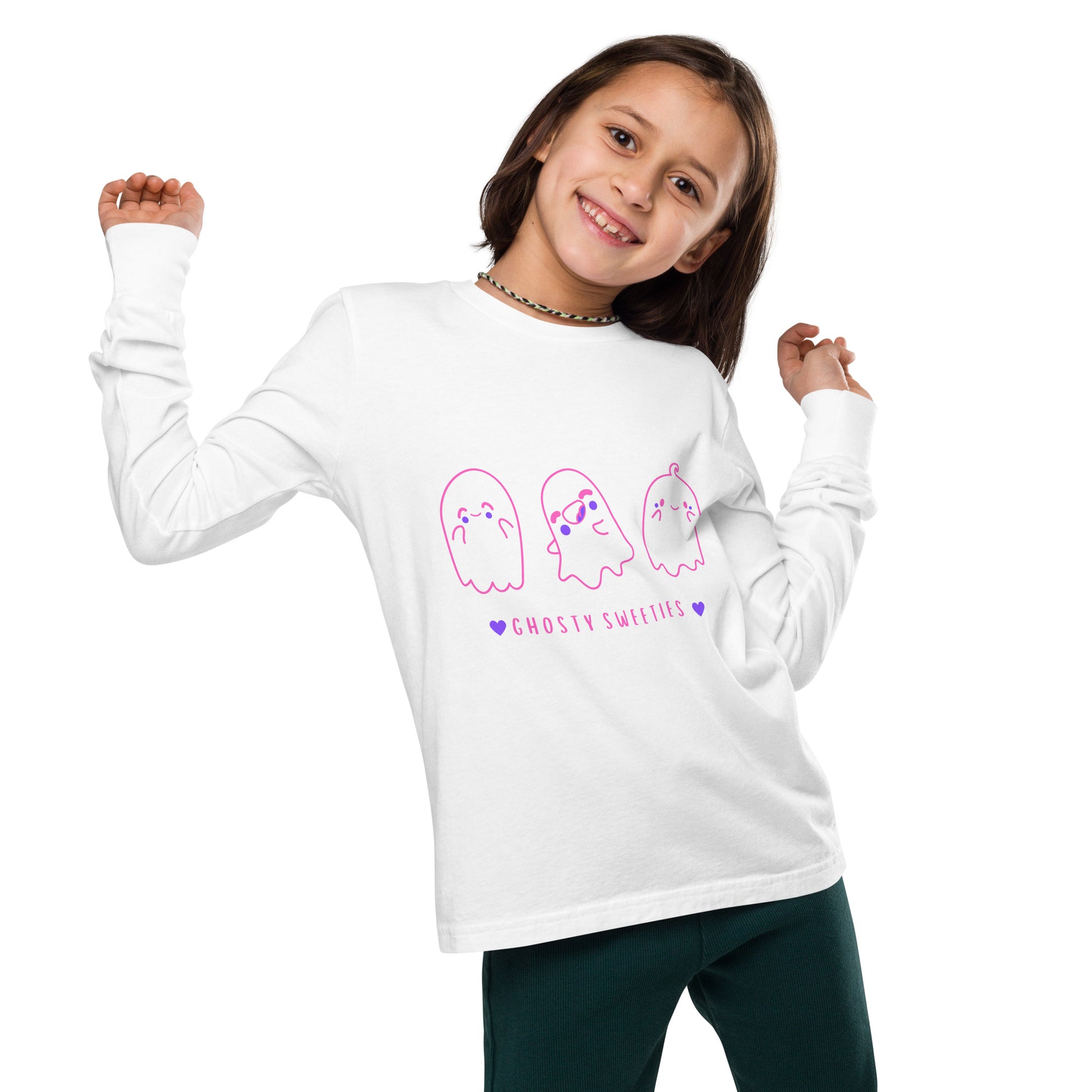 Ghosty Sweeties Girl's Long Sleeve Tee - FLAKOUT