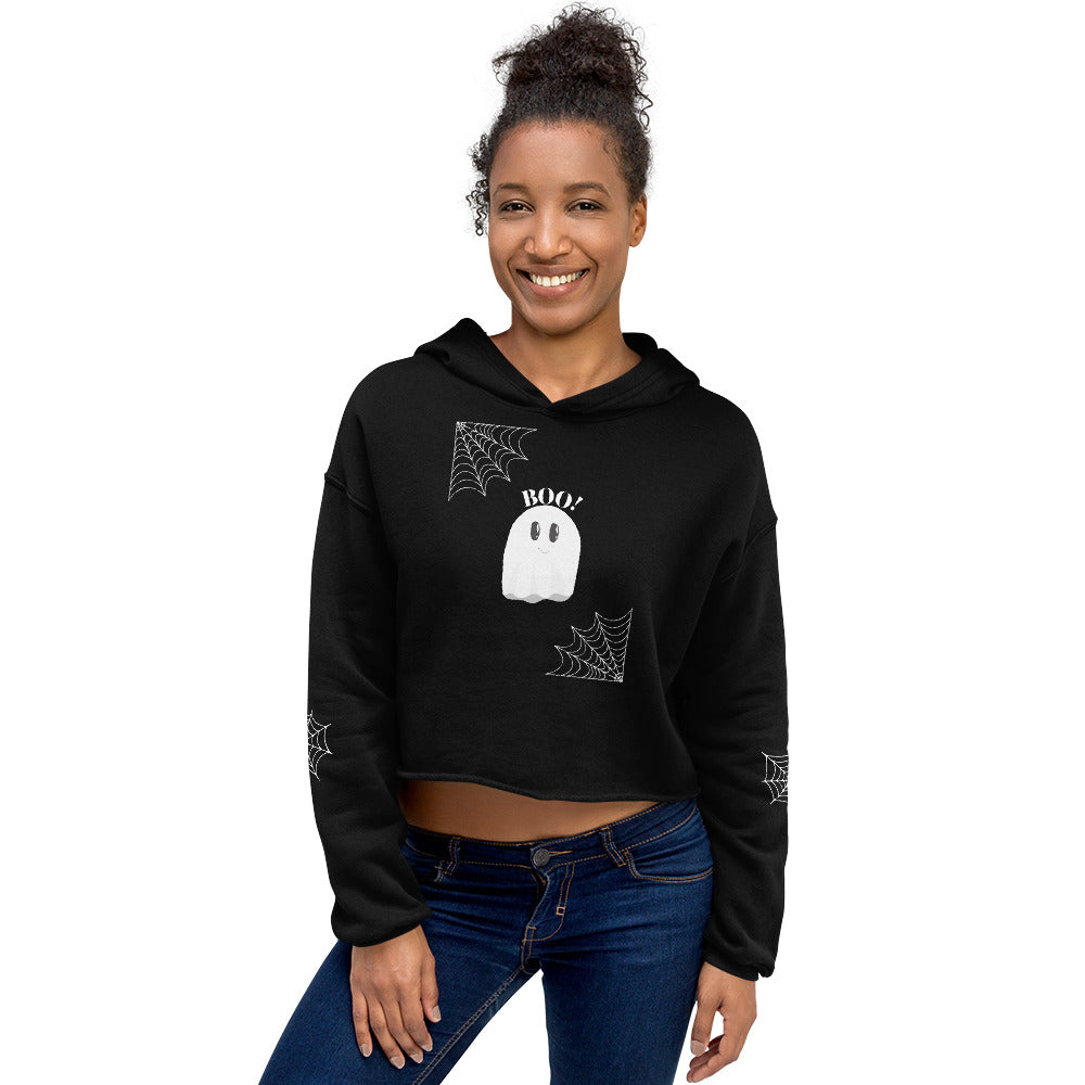 Women's Crop Hoodie Ghost - FLAKOUT